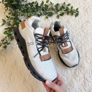 On Running Cloudnova Running Sneakers White Pecan Sz 8.5
